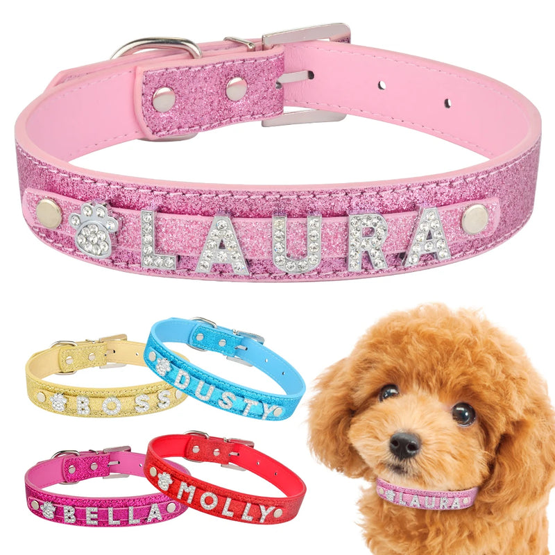 Coleira Personalizável Com Nome Para Pets