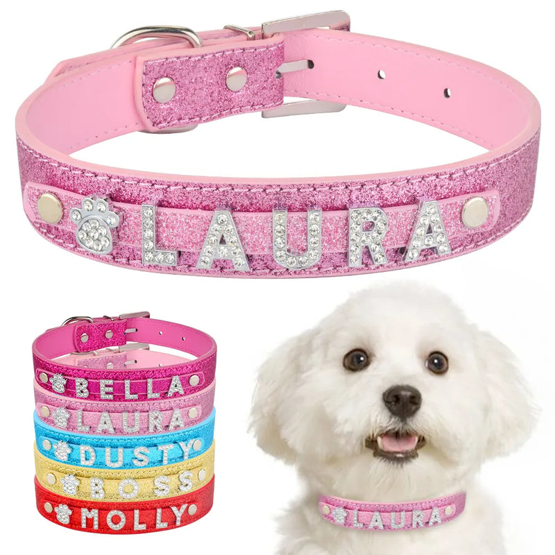 Coleira Personalizável Com Nome Para Pets